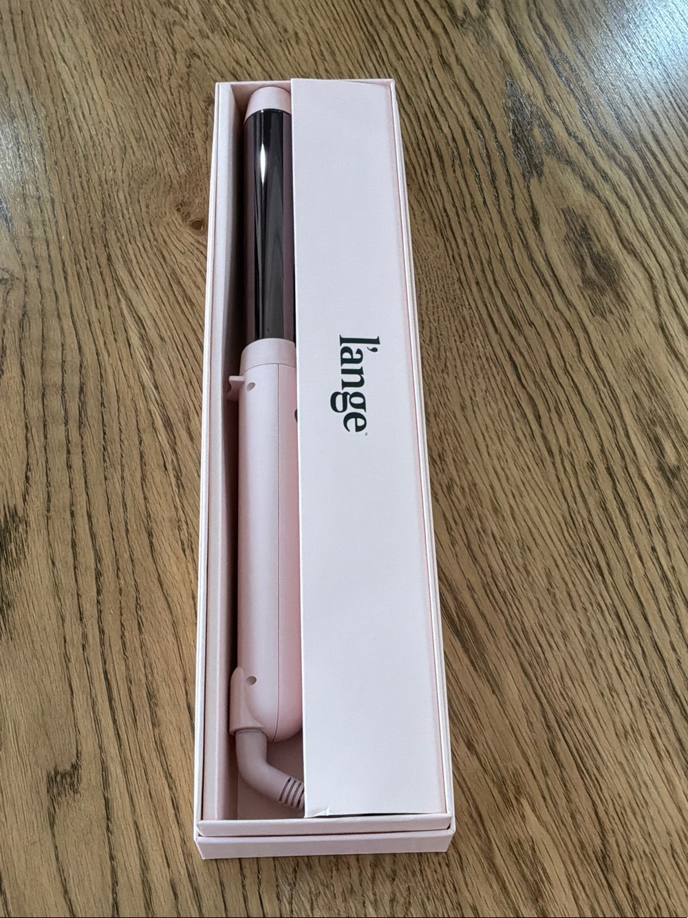 NEW Lange LePirouette 32mm blush Curling Wand with Titanium Barrel